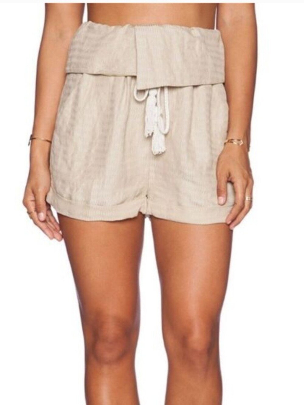 Free people linen fold over shorts Med